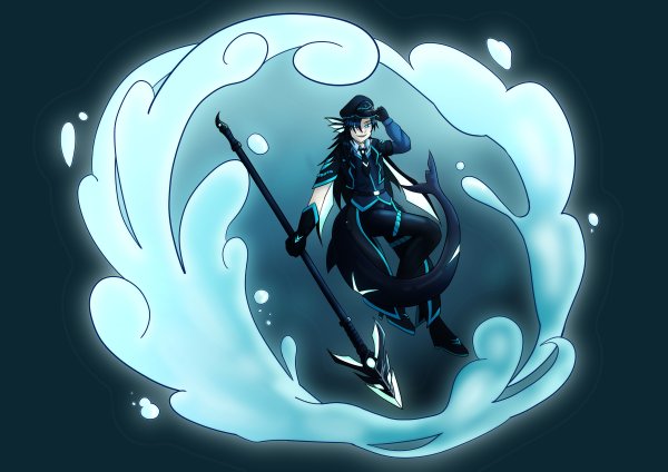 심해 컨샙으로 만든 캐릭터